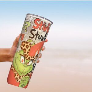 Tumbler- Grinch Christmas Thermal Cups: Fun and Warmth in Every Sip